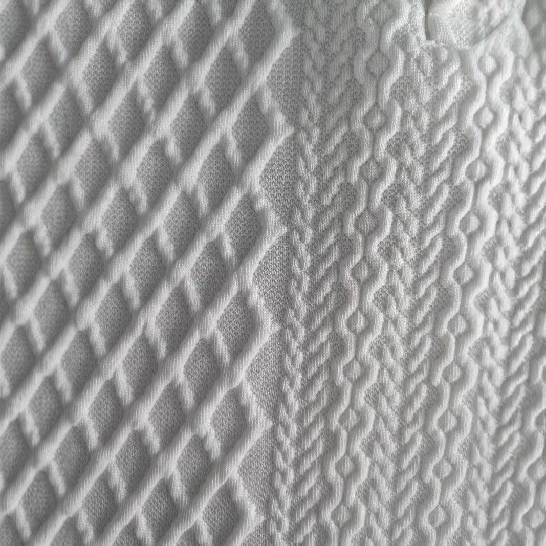 Herren Stehkragen Pullover mit Strukturmuster Aliams