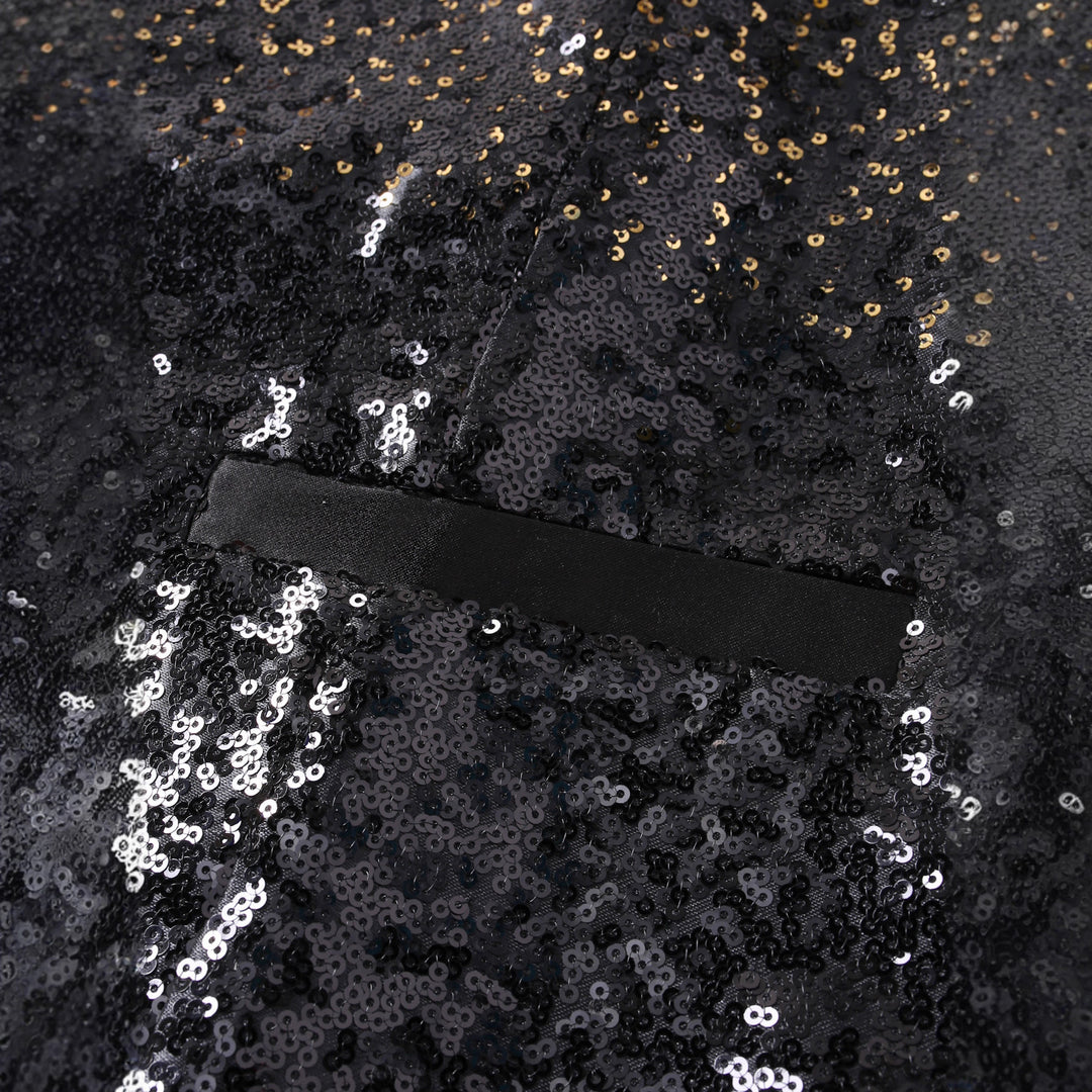 Herren eleganter Paillettenblazer Aliams