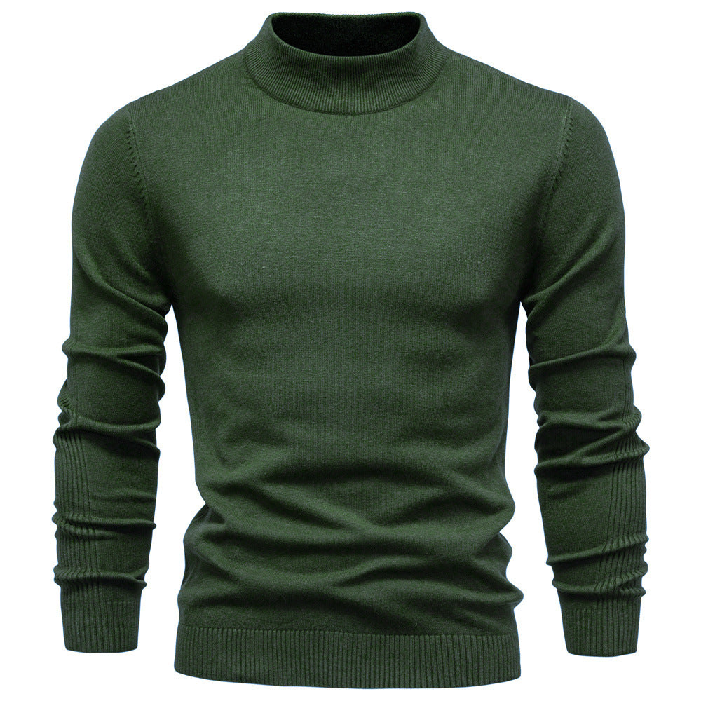 Herren Rollkragenpullover aus weichem Strickmaterial mit feiner Rippstruktur Aliams