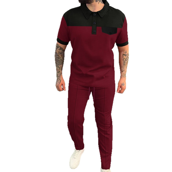 Herren elegantes Poloshirt und passende Stoffhose Aliams