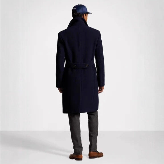 Herren eleganter klassischer Übercoat mit herausnehmbarer Weste Aliams