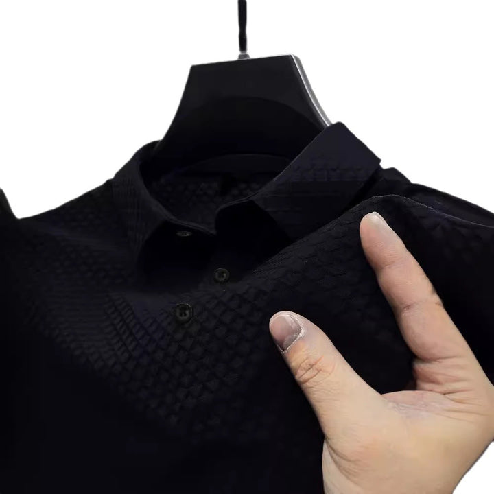Herren strukturiertes Performance Button-Up-Shirt Aliams
