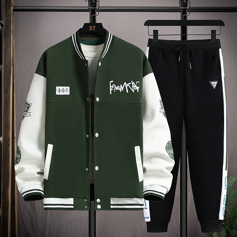 Herren Sportliches Hoodie-Set mit stylischen Grafiken und komfortabler Passform Aliams