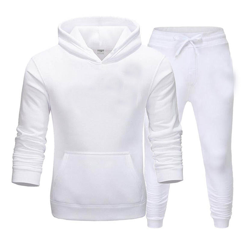 Herren gemütlicher Kapuzenpullover und Jogginghose Set Aliams