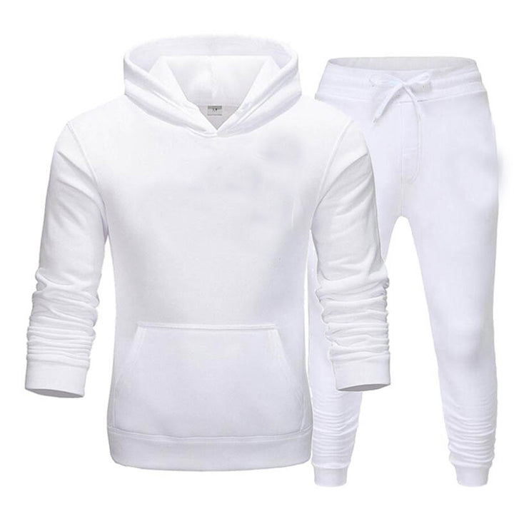 Herren gemütlicher Kapuzenpullover und Jogginghose Set Aliams