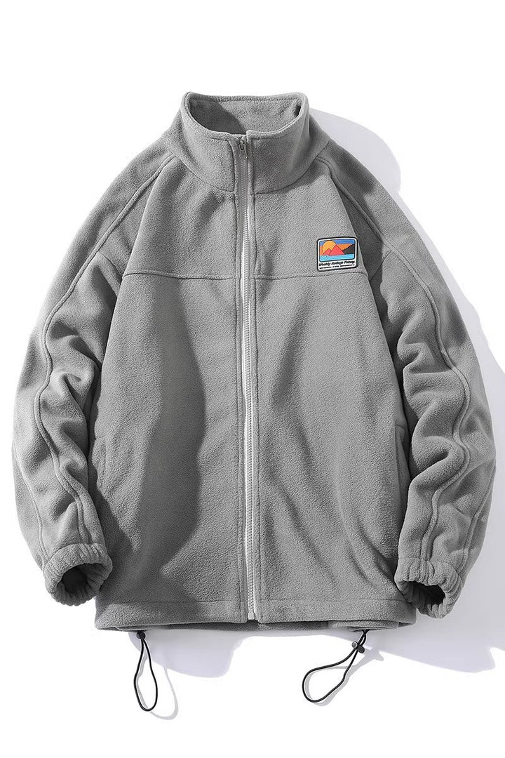 Herren Fleecejacke mit hohem Kragen und praktischen Taschen Aliams