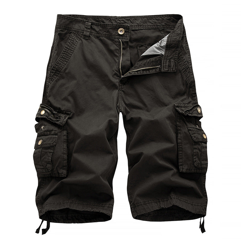 Herren Cargoshorts mit multifunktionalen Taschen und elastischem Bund Aliams