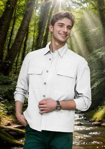 Herren praktische Freizeitjacke mit Brusttaschen und modernem Schnitt Aliams