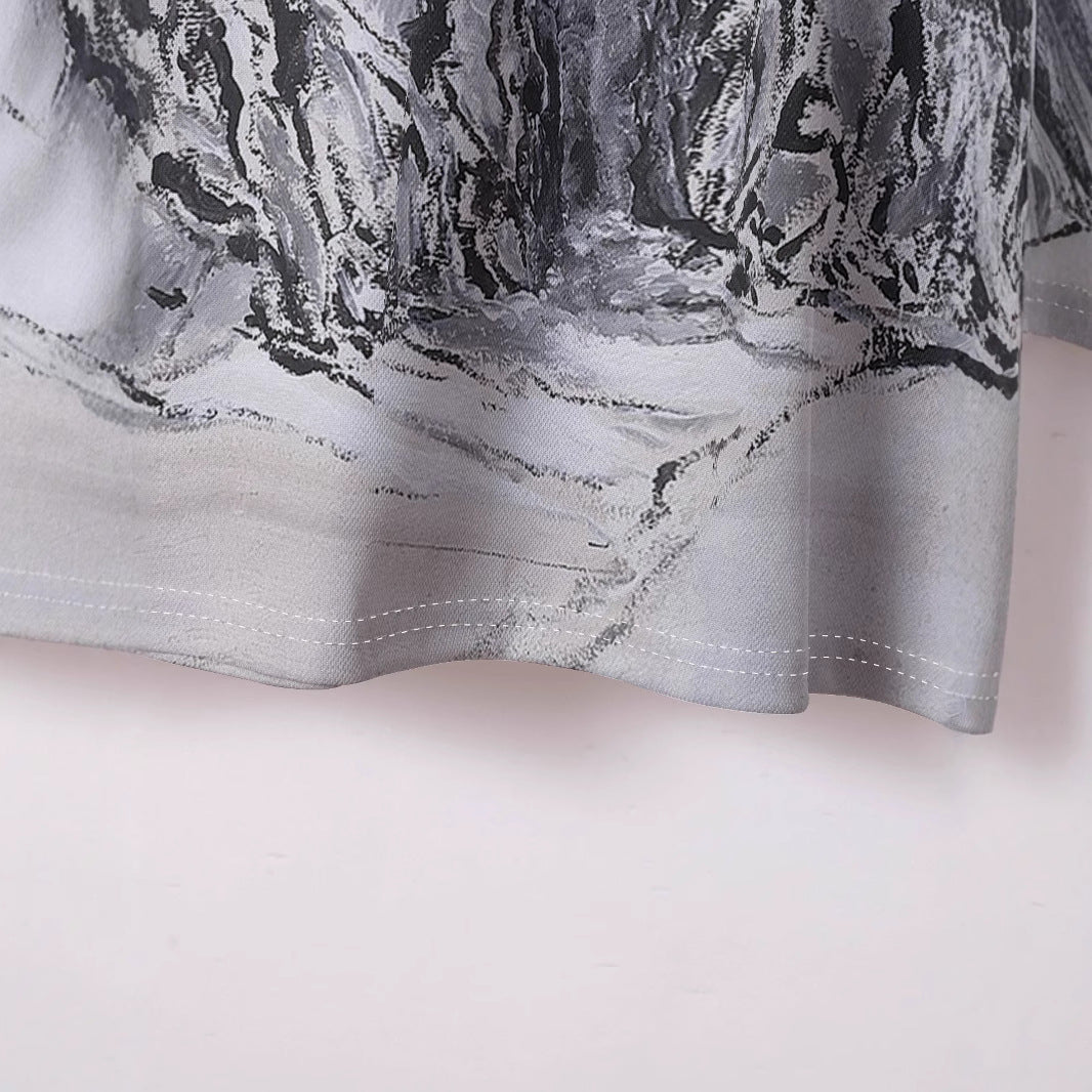 Herren Kurzarm Poloshirt mit kreativem Grafikdesign Aliams