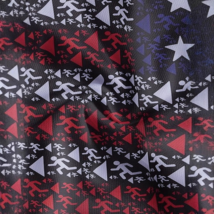 Herren Kurzarm Polo mit dynamischem Grafikdesign Aliams