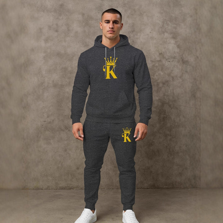 Herren bequemer Hoodie und Jogginghose Set Aliams