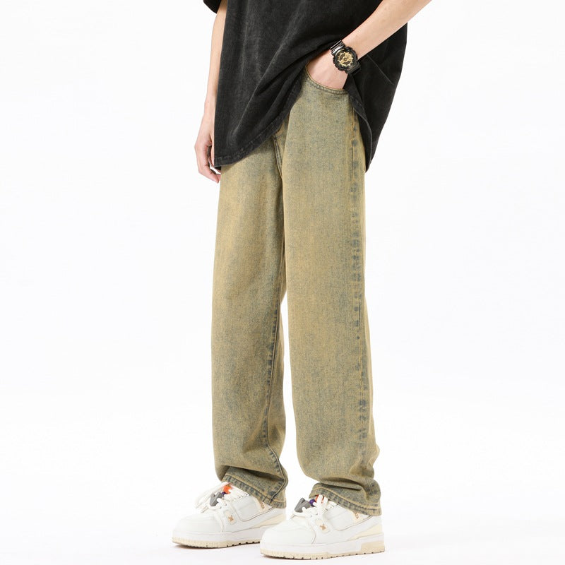Herren weite Jeans mit lässigem Schnitt Aliams