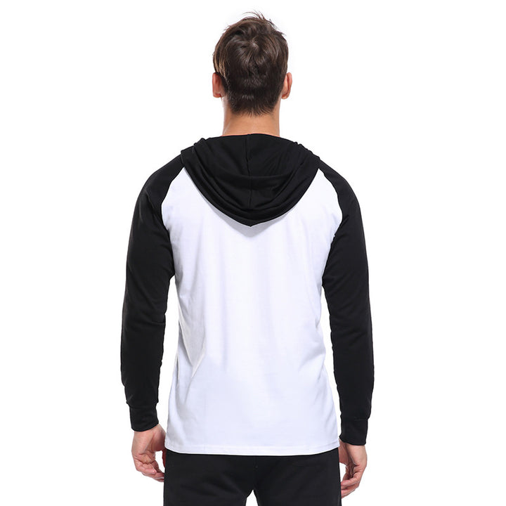 Herren Kapuzenpullover mit kontrastierenden Ärmeln Aliams