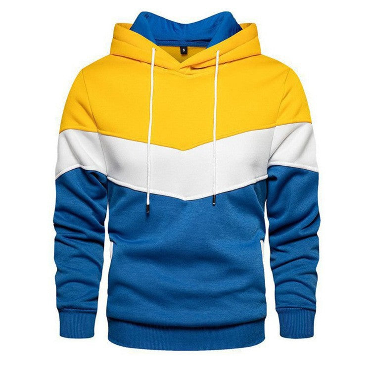 Herren Sport Hoodie mit geometrischem Farbdesign Aliams