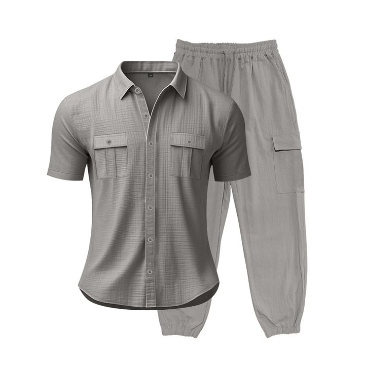 Herren Freizeit-Set mit praktischen Taschen und atmungsaktiver Struktur Aliams