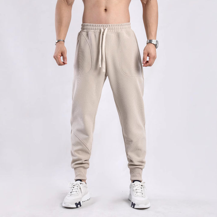 Herren Sportliche Jogginghose mit atmungsaktiven Einsätzen und elastischem Bund Aliams