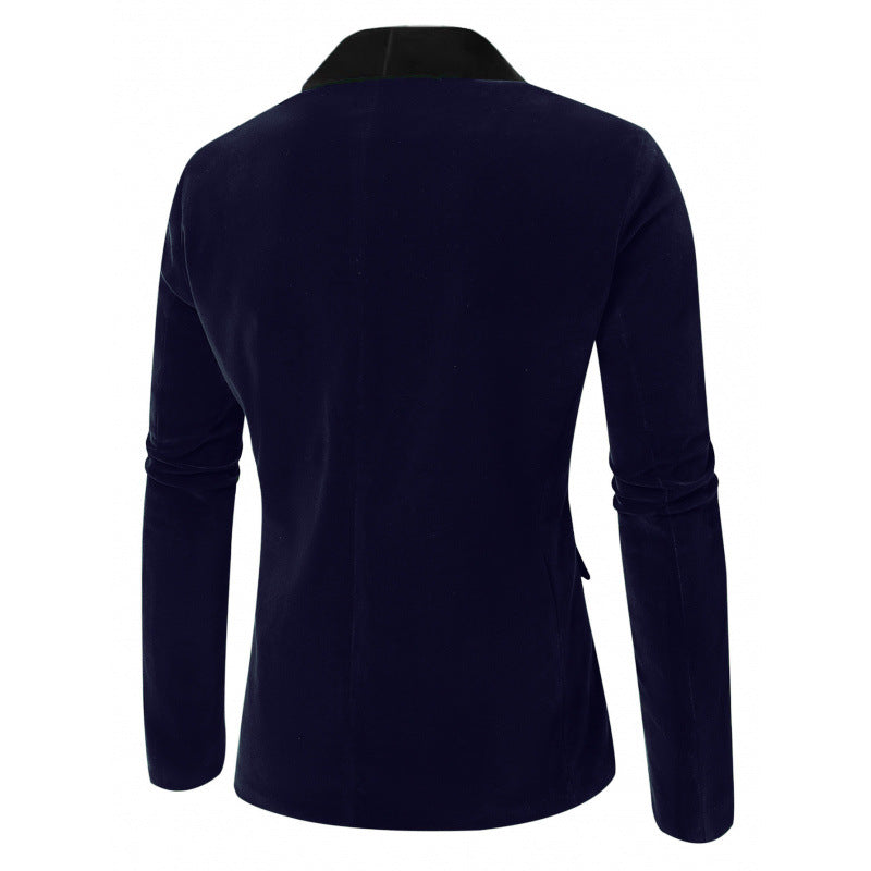 Herren Samt Blazer mit elegantem Revers Aliams