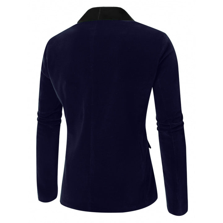 Herren Samt Blazer mit elegantem Revers Aliams