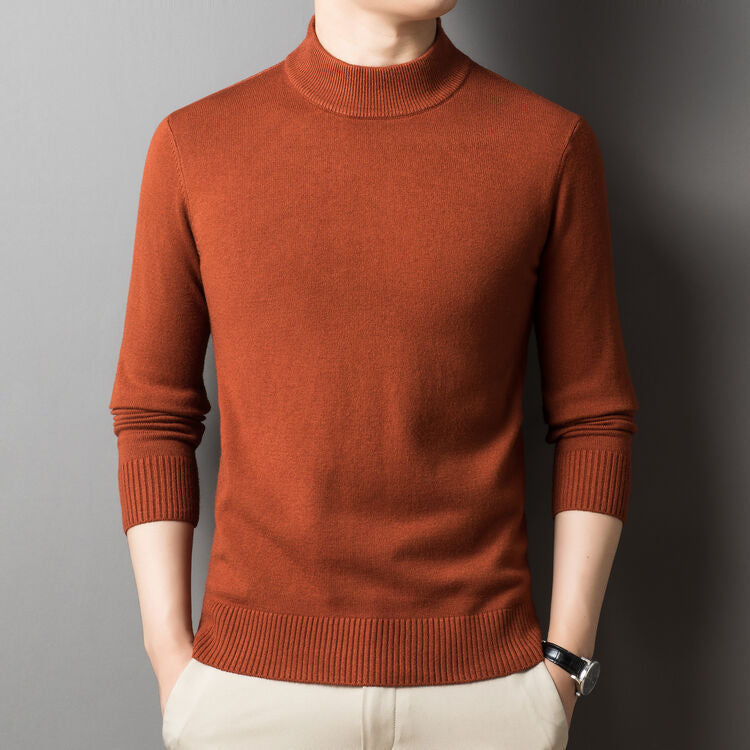 Herren eleganter Pullover mit hochgeschlossenem Kragen Aliams