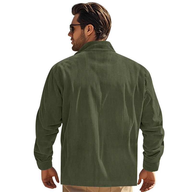 Herren Kordjacke mit praktischen Brusttaschen und modischem Schnitt Aliams