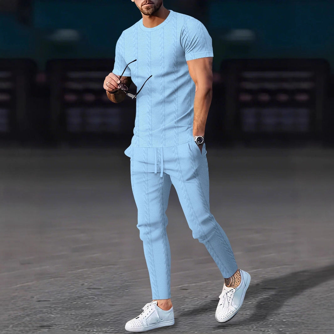 Herren Sportliches Freizeitanzug-Set mit strukturiertem Design Aliams