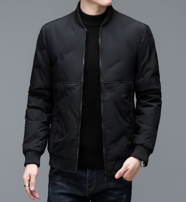 Herren Stepp-Bomberjacke mit hohem Kragen und reflektierenden Details Aliams