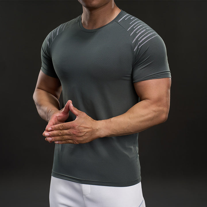Herren Funktionales Fitness-T-Shirt mit innovativen Belüftungszonen Aliams