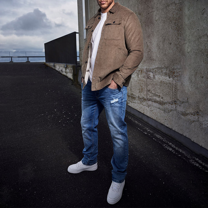 Herren Cordjacke mit praktischen Brusttaschen und modernem Schnitt Aliams