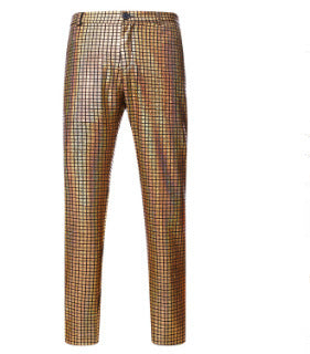 Herren Glamouröse Disco-Hose mit schimmerndem Obermaterial Aliams