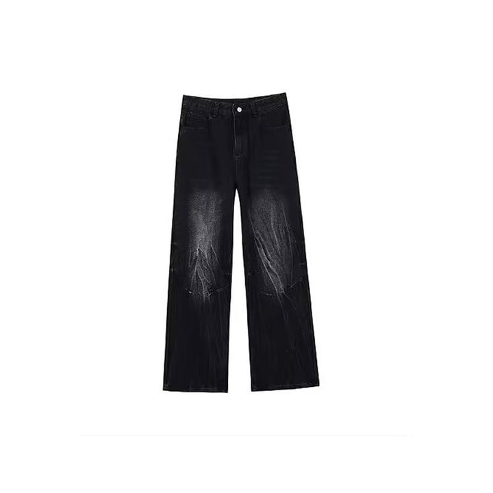 Damen lässige Wide-Leg Jeans mit stylischen Abnähern und hohen Taillen Aliams