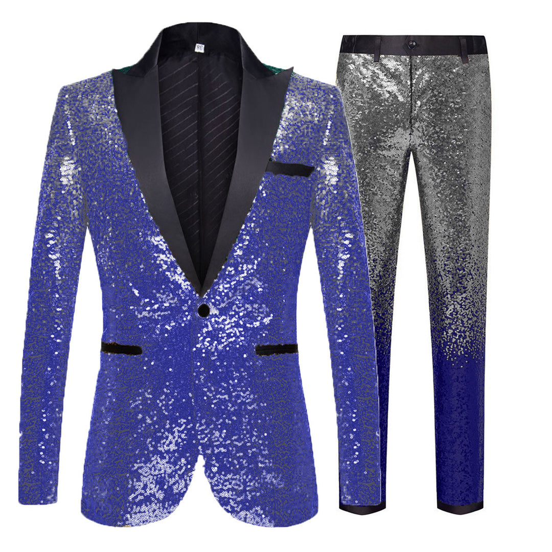 Herren festlicher Pailletten-Anzug mit modernem Design Aliams