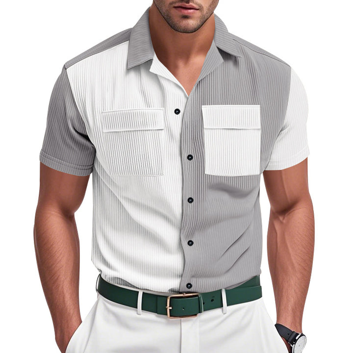 Herren Kurzarm Hemd Aliams