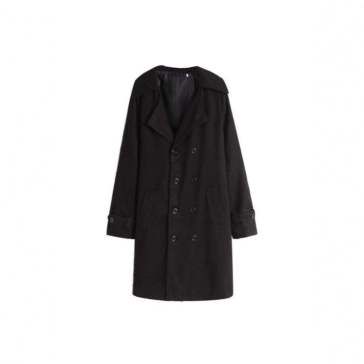 Herren Eleganter Wollmantel mit doppelt gefüttertem Design und praktischen Taschen Aliams