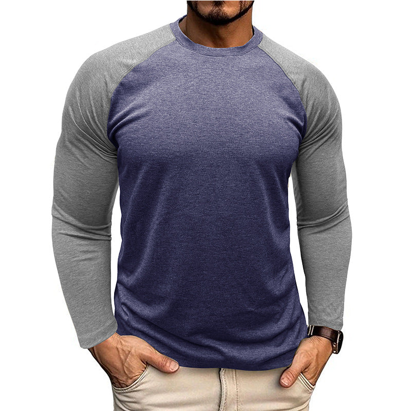 Herren Raglan Langarmshirt mit Kontrastärmeln Aliams