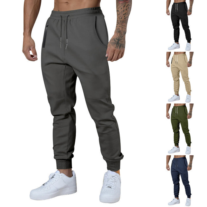 Herren sportive Jogginghose mit funktionalen Taschen und elastischem Bund Aliams