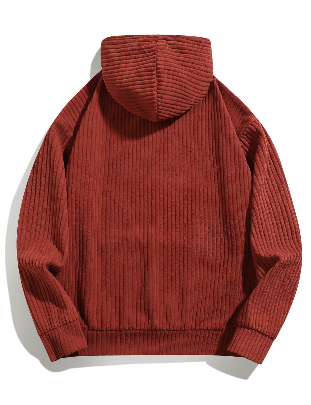 Herren Freizeithoodie mit Rippstruktur und Kängurutasche Aliams