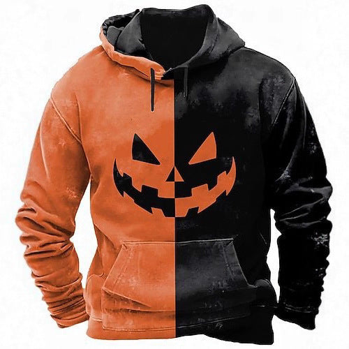 Herren Kapuzenpullover mit kreativem Halloween-Motiv Aliams