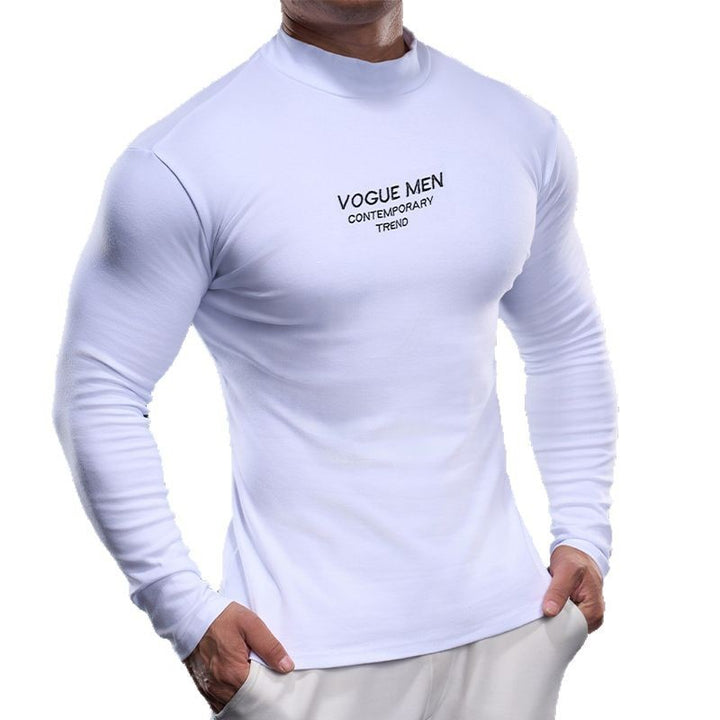 Herren Hochgeschlossenes Langarmshirt Aliams