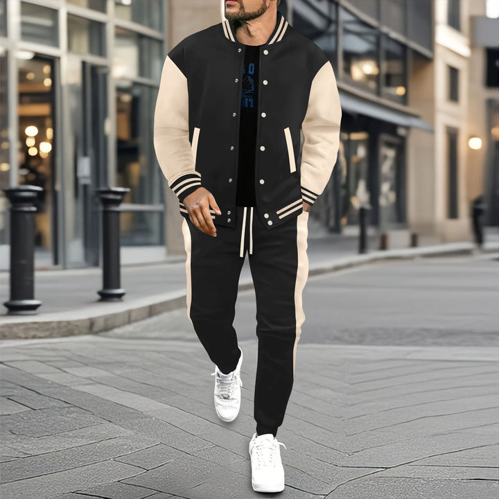 Herren Urbaner Sportanzug mit modischer Bomberjacke und Jogginghose Aliams