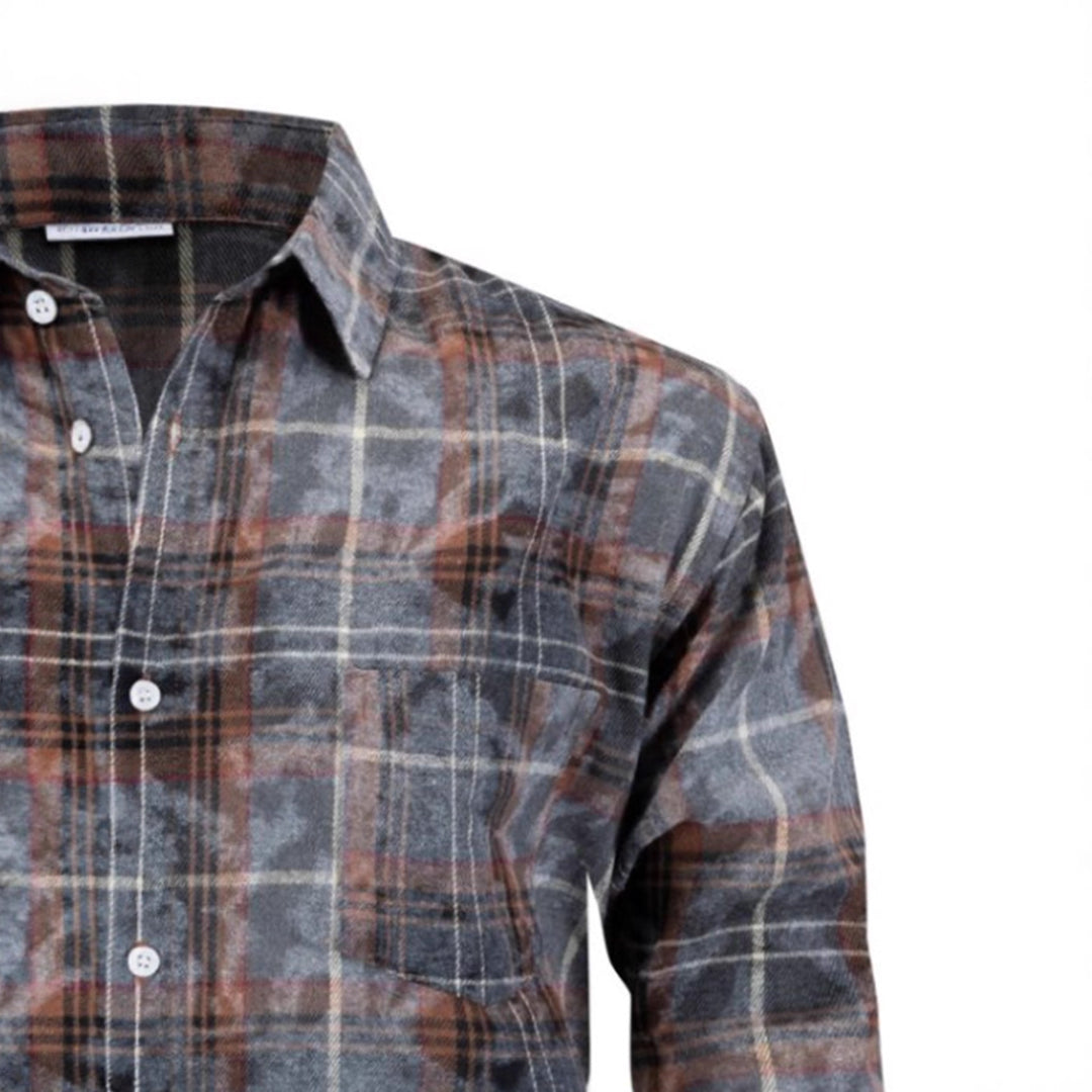 Herren Checkered Flanellhemd Aliams