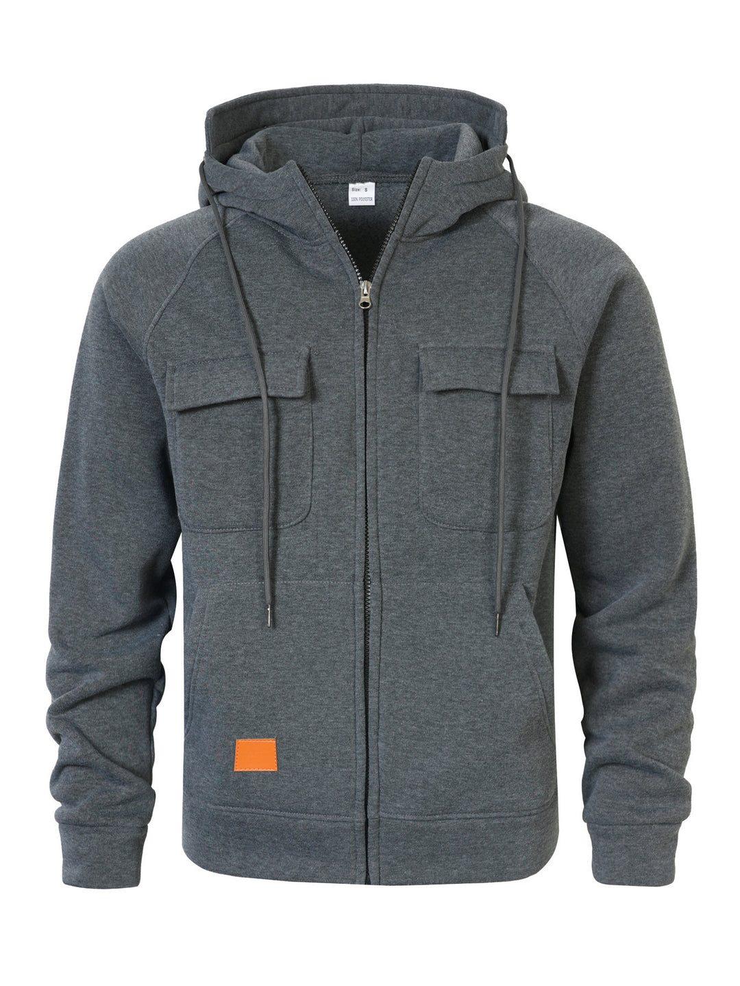 Herren Stylische Kapuzenjacke mit praktischen Taschen und Reißverschluss Aliams