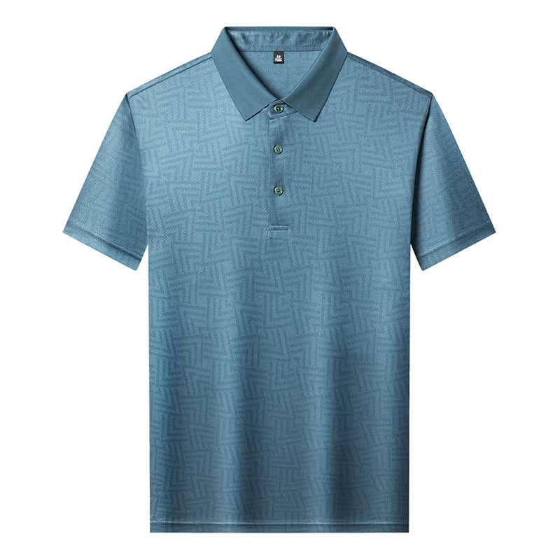 Herren sportliches Poloshirt mit modernem grafischen Muster Aliams