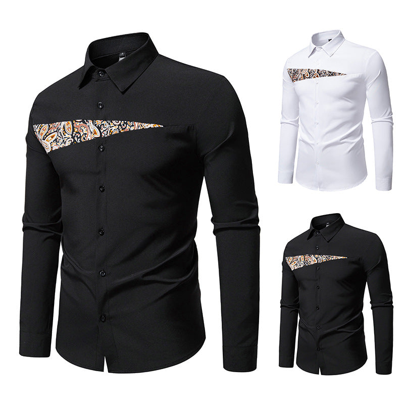 Herren Elegantes Hemd mit ausgefallenem Muster und modernem Schnitt Aliams