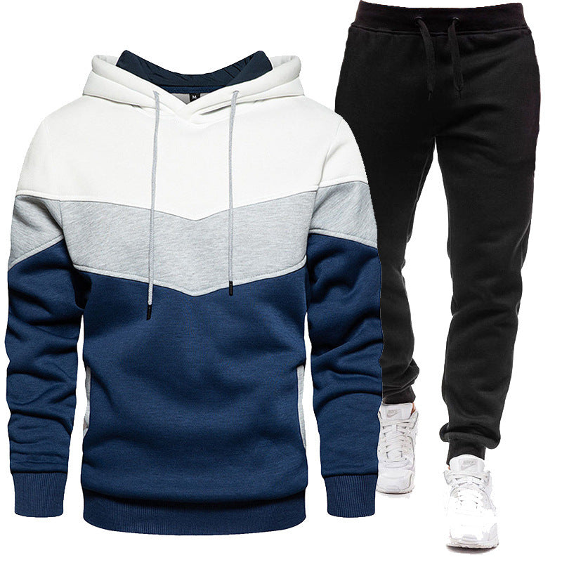 Herren sportliches Kapuzenpullover- und Jogginghosen-Set Aliams
