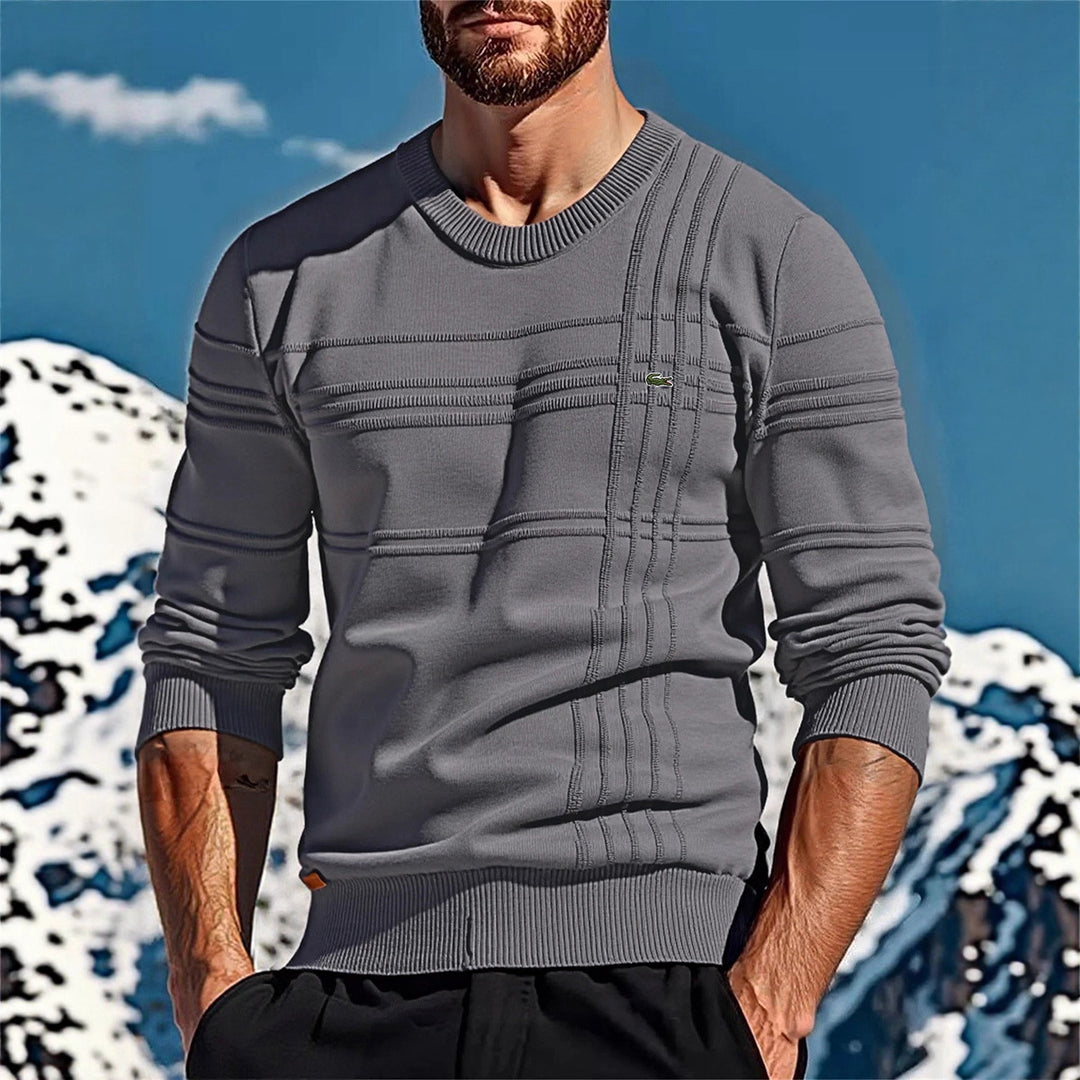 Herren stylischer Strickpullover mit einzigartigen Texturdetails Aliams