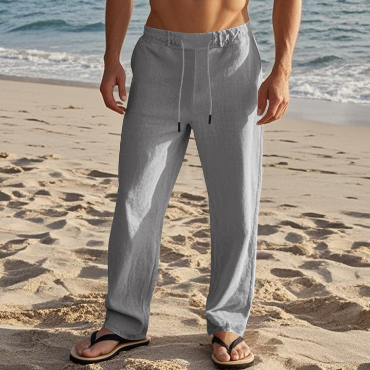 Herren Bequeme Strandhose mit verstellbarem Kordelzug und leichten Materialien Aliams