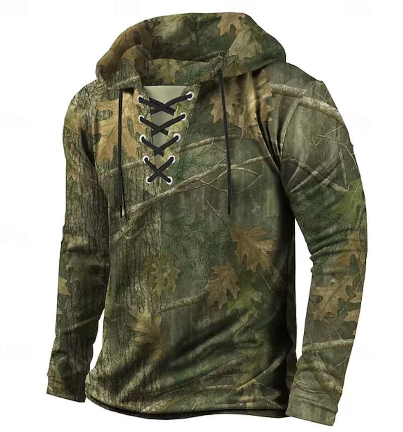 Herren Hooded Sweatshirt mit innovativem Wabenmuster Aliams