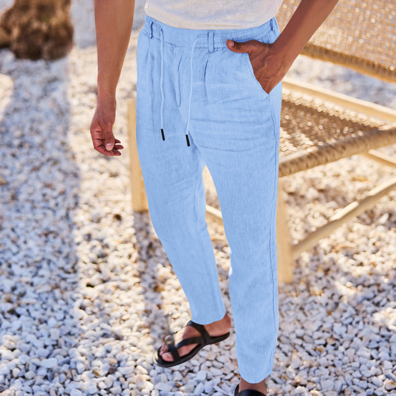 Herren entspannende Freizeithosen mit verstellbarem Bund Aliams