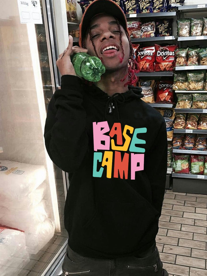 Herren Hoodie mit kreativem Farbdesign Aliams