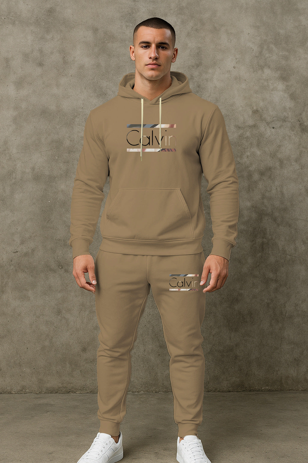 Herren Sportlicher Hoodie mit passenden Jogginghosen Aliams